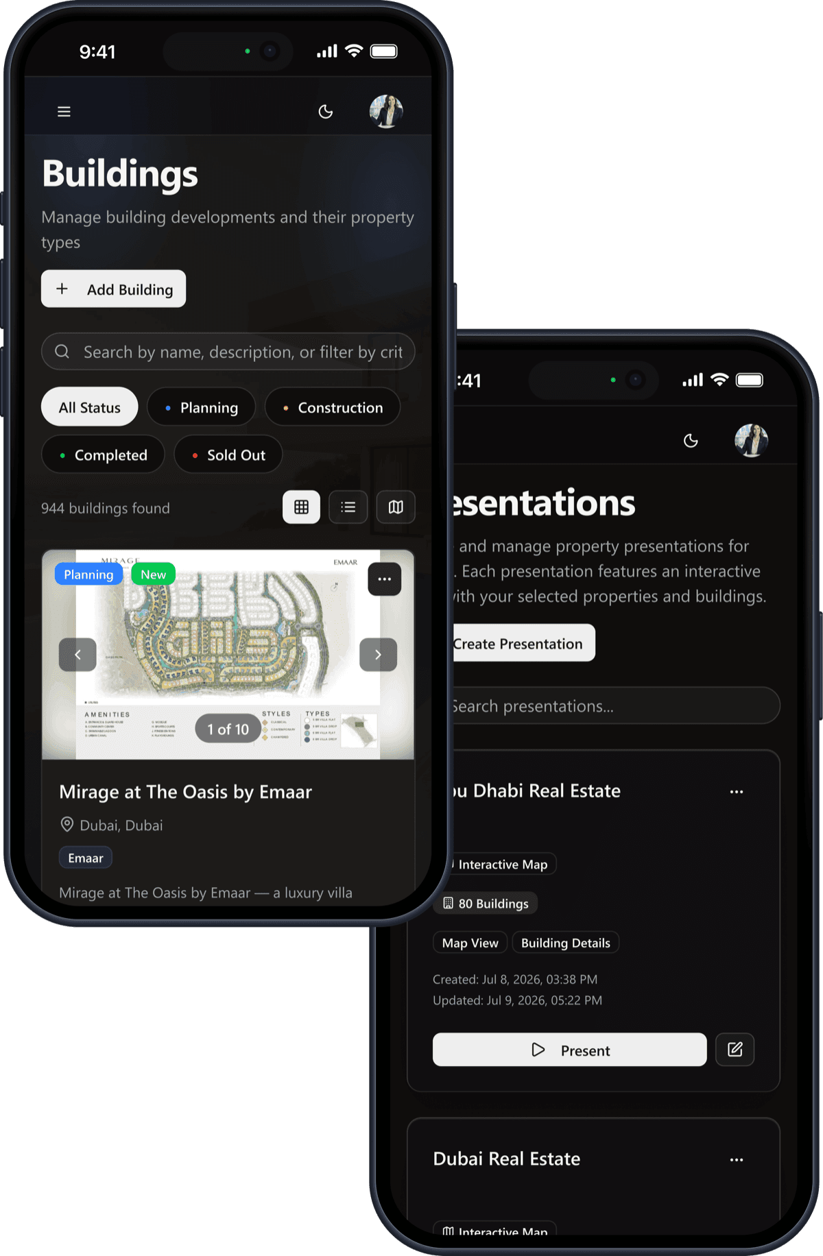 Mobile presentation experience